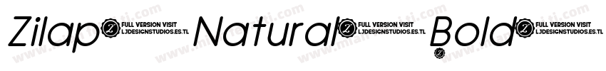 Zilap Natural Bold字体转换